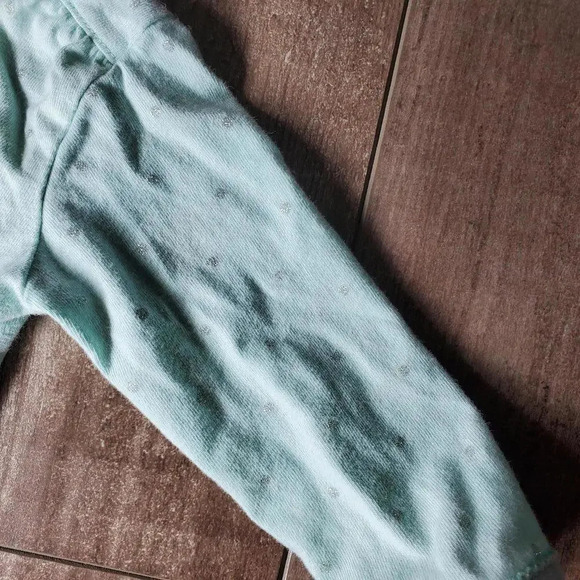 Just One You by Carter's Baby Girls Bodysuit Sleeper PJs Size 3M Mint Green - Picture 5 of 16